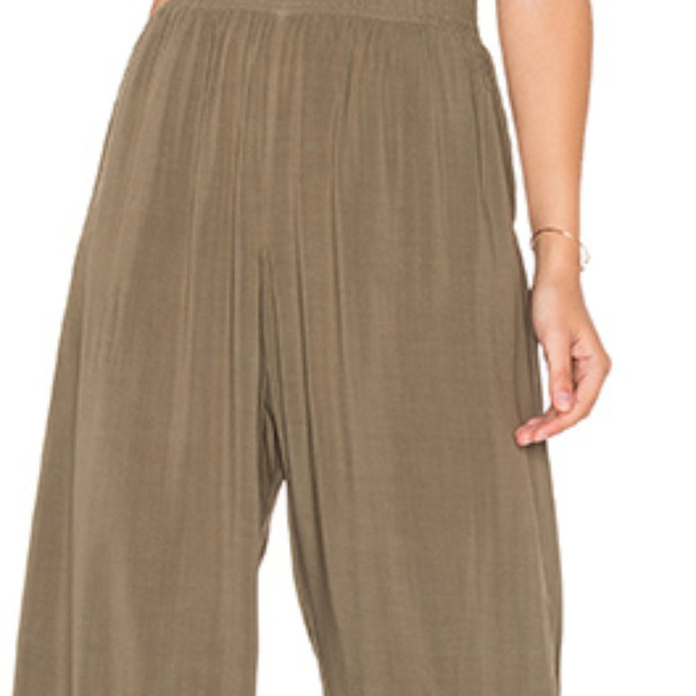 New Michael Stars Olive Wide Leg Pants smalll